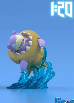 1/20 Scale World Zukan Kanto & Galarian Region Slowpoke Family - Pokemon Resin Statue - PCHouse Studios
