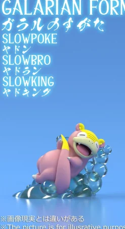 1/20 Scale World Zukan Kanto & Galarian Region Slowpoke Family - Pokemon Resin Statue - PCHouse Studios