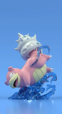 1/20 Scale World Zukan Kanto & Galarian Region Slowpoke Family - Pokemon Resin Statue - PCHouse Studios
