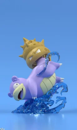 1/20 Scale World Zukan Kanto & Galarian Region Slowpoke Family - Pokemon Resin Statue - PCHouse Studios