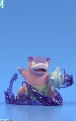 1/20 Scale World Zukan Kanto & Galarian Region Slowpoke Family - Pokemon Resin Statue - PCHouse Studios