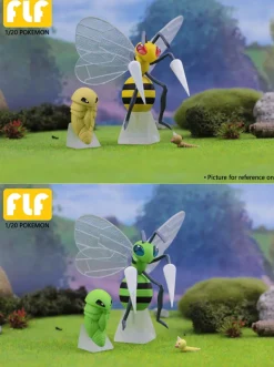 1/20 Scale World Zukan Kanto Region Kakuna & Beedrill - Pokemon Statue - FLF Studio