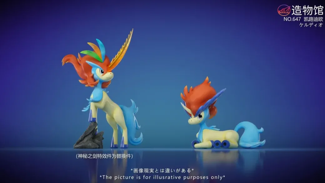 1/20 Scale World Zukan Keldeo Set - Pokemon Statue - ZaoWuGuan Studio