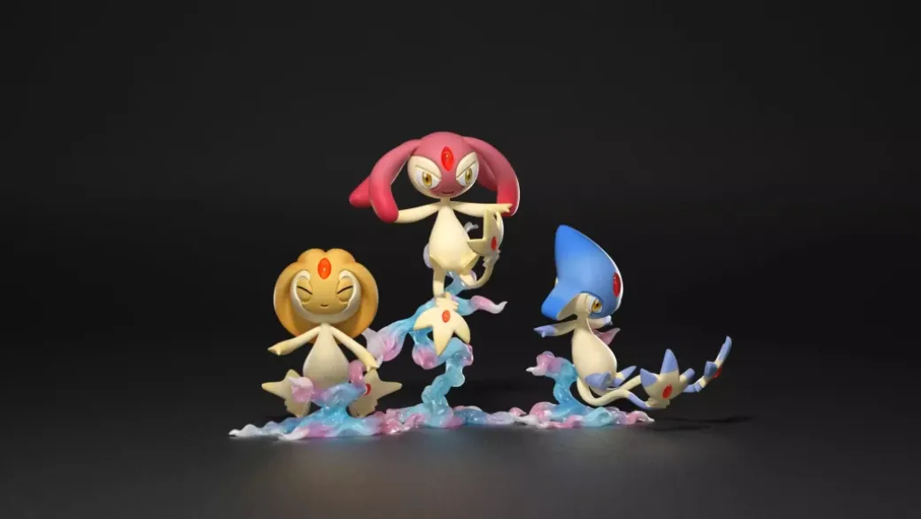 1/20 Scale World Zukan Lake Guardians - Pokemon Statue - Bee Studio