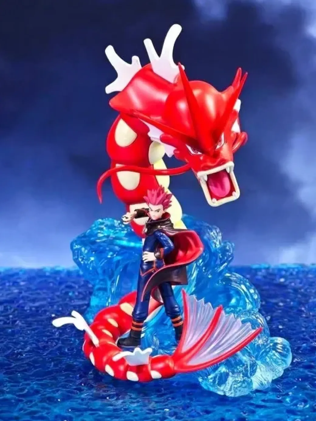 1/20 Scale World Zukan Lance & Aerodactyl & Dragonair & Gyarados - Pokemon Resin Statue - QN Studios