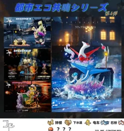 1/20 Scale World Zukan Latias & Latios - Pokemon Resin Statue - JP Studio