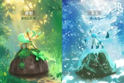 1/20 Scale World Zukan Leafeon & Glaceon & Sylveon - Pokemon Resin Statue - JB Studio