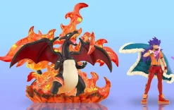 1/20 Scale World Zukan Leon & Charizard - Pokemon Resin Statue - QN Studios
