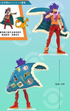 1/20 Scale World Zukan Leon & Charizard - Pokemon Resin Statue - QN Studios