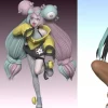 1/20 Scale World Zukan Marnie & Iono & Nessa - Pokemon Resin Statue - Jiang Studios