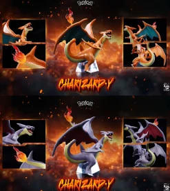 1/20 Scale World Zukan Mega Charizard Y - Pokemon Resin Statue - Yun Meng Studio