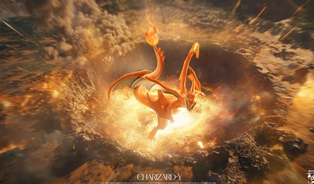 1/20 Scale World Zukan Mega Charizard Y - Pokemon Resin Statue - Yun Meng Studio