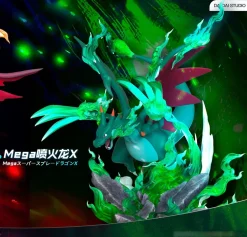 1/20 Scale World Zukan Mega Charizard X & Mega Charizard Y - Pokemon Resin Statue - DaiDai Studio