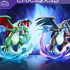 1/20 Scale World Zukan Mega Charizard X - Pokemon Resin Statue - DM Studios