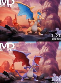 1/20 Scale World Zukan Mega Charizard Y - Pokemon Resin Statue - MD-Studio