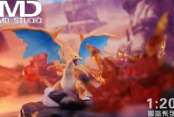 1/20 Scale World Zukan Mega Charizard Y - Pokemon Resin Statue - MD-Studio