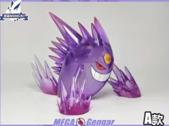1/20 Scale World Zukan Mega Gengar - Pokemon Resin Statue - Tujian MOMENT Studios