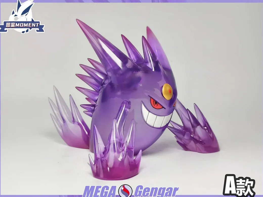 1/20 Scale World Zukan Mega Gengar - Pokemon Resin Statue - Tujian MOMENT Studios