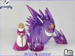 1/20 Scale World Zukan Mega Gengar - Pokemon Resin Statue - Tujian MOMENT Studios
