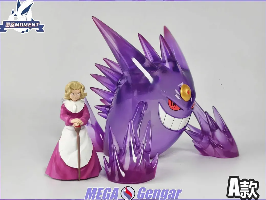 1/20 Scale World Zukan Mega Gengar - Pokemon Resin Statue - Tujian MOMENT Studios