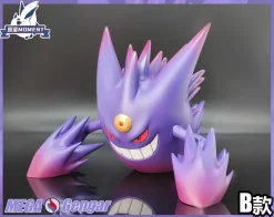 1/20 Scale World Zukan Mega Gengar - Pokemon Resin Statue - Tujian MOMENT Studios