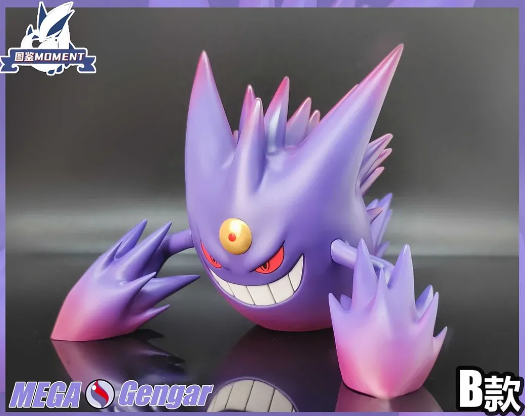 1/20 Scale World Zukan Mega Gengar - Pokemon Resin Statue - Tujian MOMENT Studios