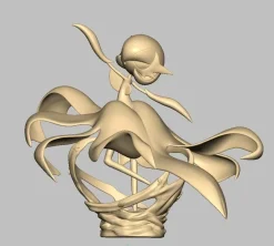 1/20 Scale World Zukan Mega Gardevoir - Pokemon Resin Statue - sun Studio