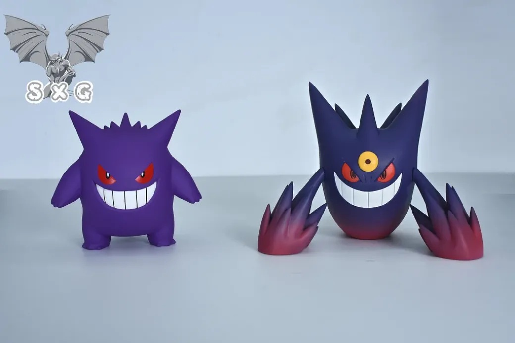 1/20 Scale World Zukan Mega Gengar & Mega Gyarados - Pokemon Resin Statue - SXG Studios