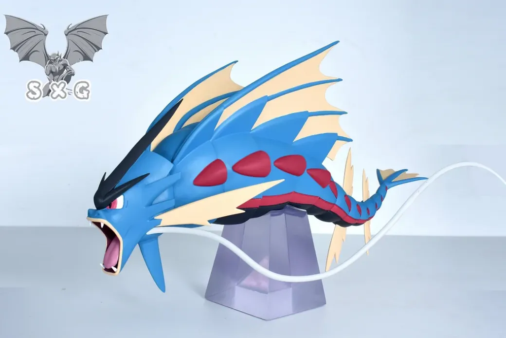 1/20 Scale World Zukan Mega Gengar & Mega Gyarados - Pokemon Resin Statue - SXG Studios