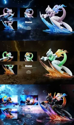1/20 Scale World Zukan Mega Mewtwo X - Pokemon Resin Statue - Pokemon Studio