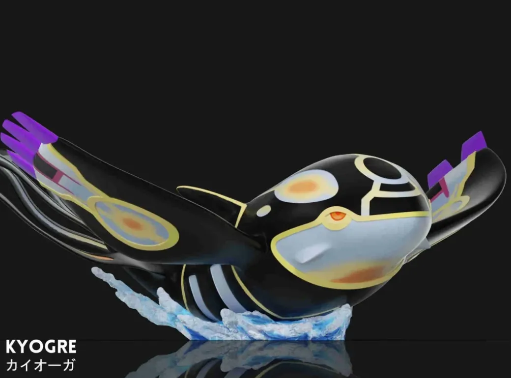 1/20 Scale World Zukan Mega Rayquaza & Primal Kyogre & Primal Groudon - Pokemon Resin Statue - Wonder Studio