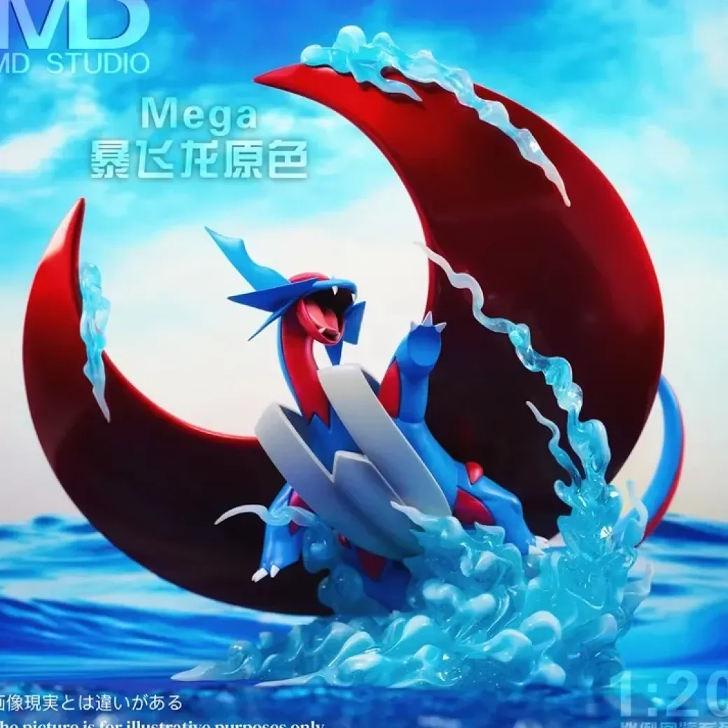 1/20 Scale World Zukan Mega Salamence - Pokemon Resin Statue - MD-Studio