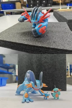 1/20 Scale World Zukan Mega Swampert & Evolution of Swampert Set - Pokemon Statue - FOG Studio