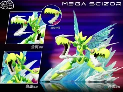 1/20 Scale World Zukan Mega Scizor - Pokemon Resin Statue - Pokemon Studio