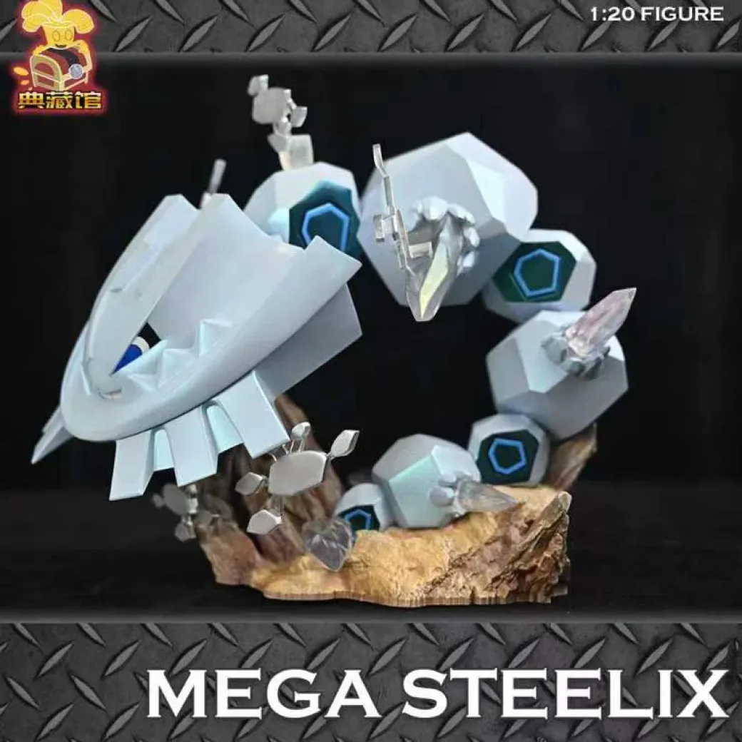 1/20 Scale World Zukan Mega Steelix & Jasmine & Ampharos - Pokemon Resin Statue - DianCangGuan Studios
