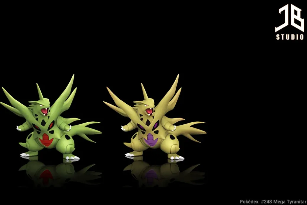 1/20 Scale World Zukan Mega Tyranitar - Pokemon Resin Statue - JB Studio