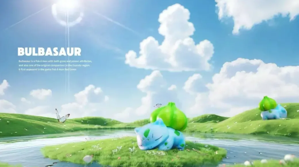 1/20 Scale World Zukan Mega Venusaur & Sleeping Bulbasaur - Pokemon Statue - The Studio