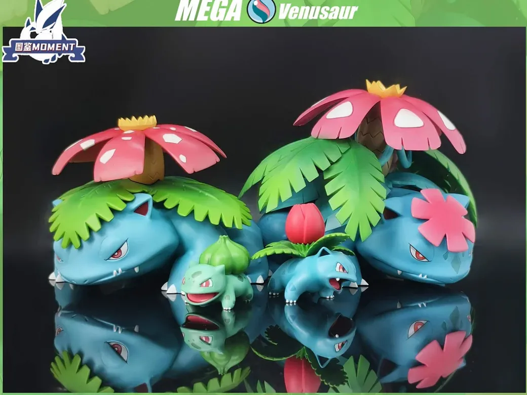 1/20 Scale World Zukan Mega Venusaur - Pokemon Resin Statue - Tujian MOMENT Studios