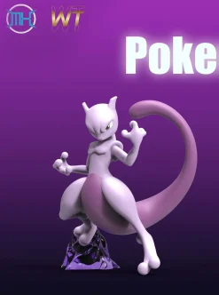 1/20 Scale World Zukan Mew & Mewtwo - Pokemon Resin Statue - MX Studios [In stock]