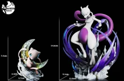 1/20 Scale World Zukan Mewtwo & Mew - Pokemon Resin Statue - Mew Moon Studio