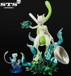 1/20 Scale World Zukan Mewtwo - Pokemon Resin Statue - STS Studio