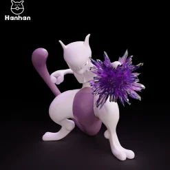 1/20 Scale World Zukan Mewtwo - Pokemon Statue - Hanhan-Studio