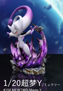 1/20 Scale World Zukan Mewtwo Mega X & Mega Y - Pokemon Resin Statue - PPAP Studios
