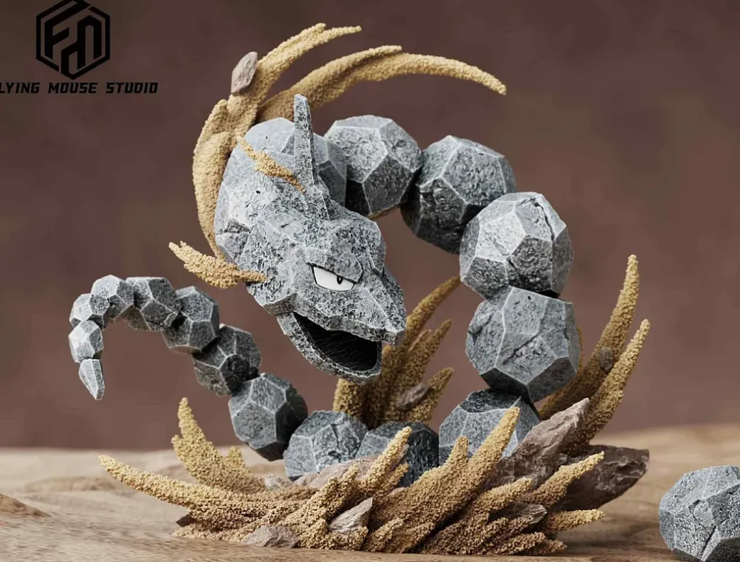 1/20 Scale World Zukan Onix - Pokemon Resin Statue - Flying Mouse Studio