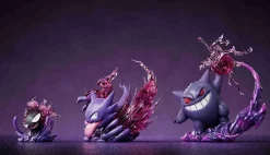 1/20 Scale World Zukan Original Colour Evolution of Gengar Set - Pokemon Statue - XiaoDingDang Studio