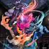 1/20 Scale World Zukan Palkia & Dialga Battle on Space-Time Tower with LED & Sound - Pokemon Resin Statue - Crescent-Studios