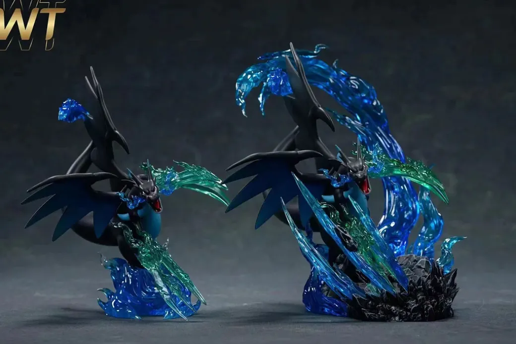 1/20 Scale World Zukan Pocket Skill Series Charizard X - Pokemon Resin Statue - WT Studios
