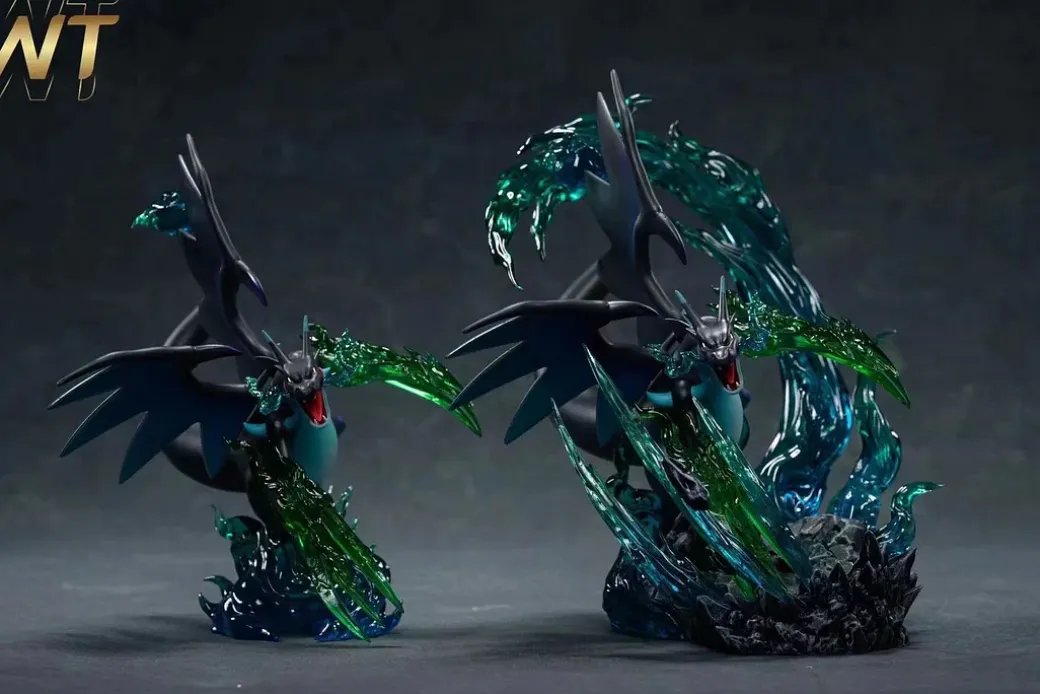 1/20 Scale World Zukan Pocket Skill Series Charizard X - Pokemon Resin Statue - WT Studios