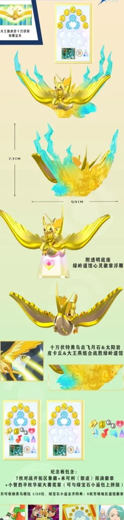 1/20 Scale World Zukan Pokemon the Series: The Beginning 004 - Pokemon Resin Statue - QN Studios