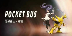 1/20 Scale World Zukan Sabrina & Third Generation Form Alakazam - Pokemon Statue - Pocket Bus Studio